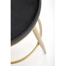 Стул барный HALMAR H115 черный/золотой